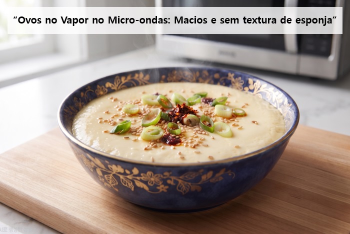Ovos no Vapor no Micro-ondas Sem Virar Esponja Borrachuda